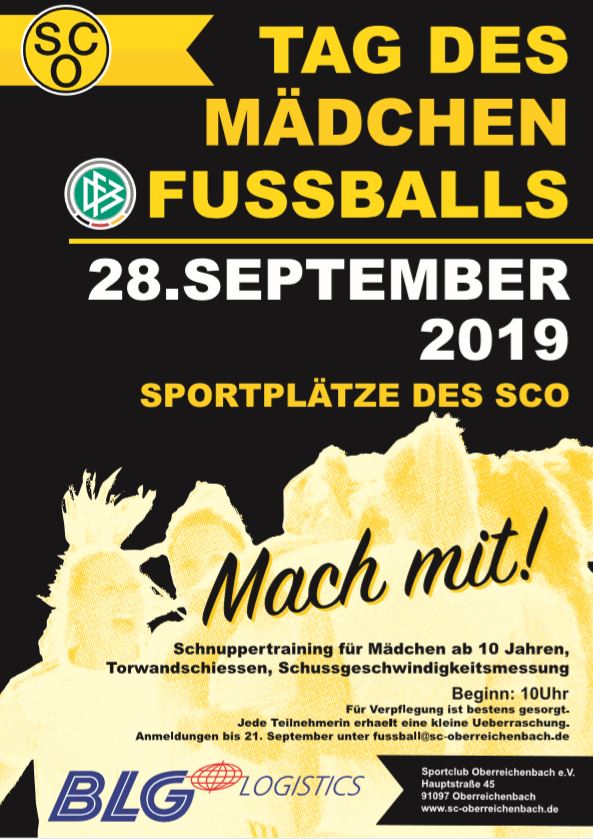 Tag des Mädchenfussballs am 28. September 2019