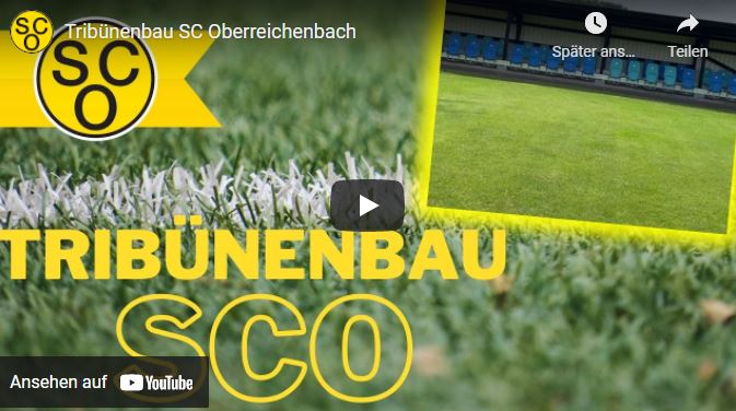 Tribünenbau beim SCO