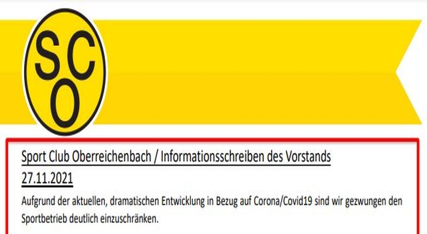 Corona Meldung 27.11.2021