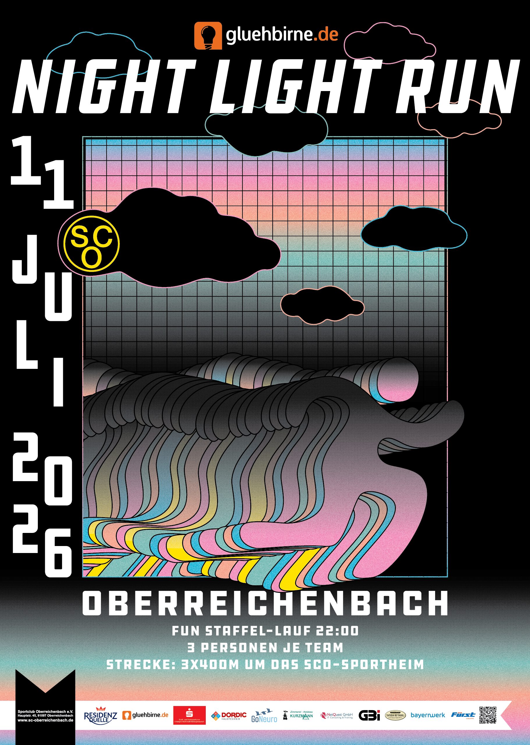 Night-Light Run 2025 Plakat