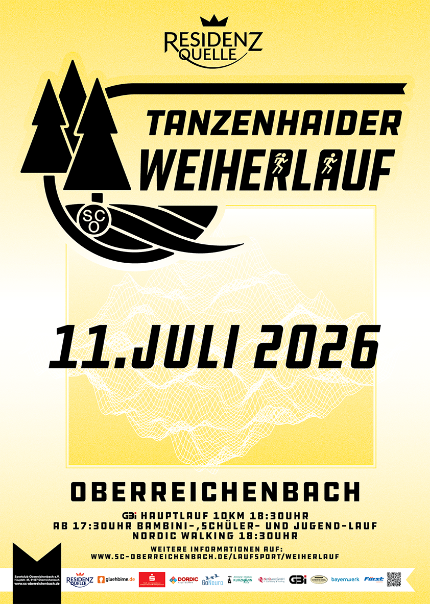 Weiherlauf 2025 Plakat